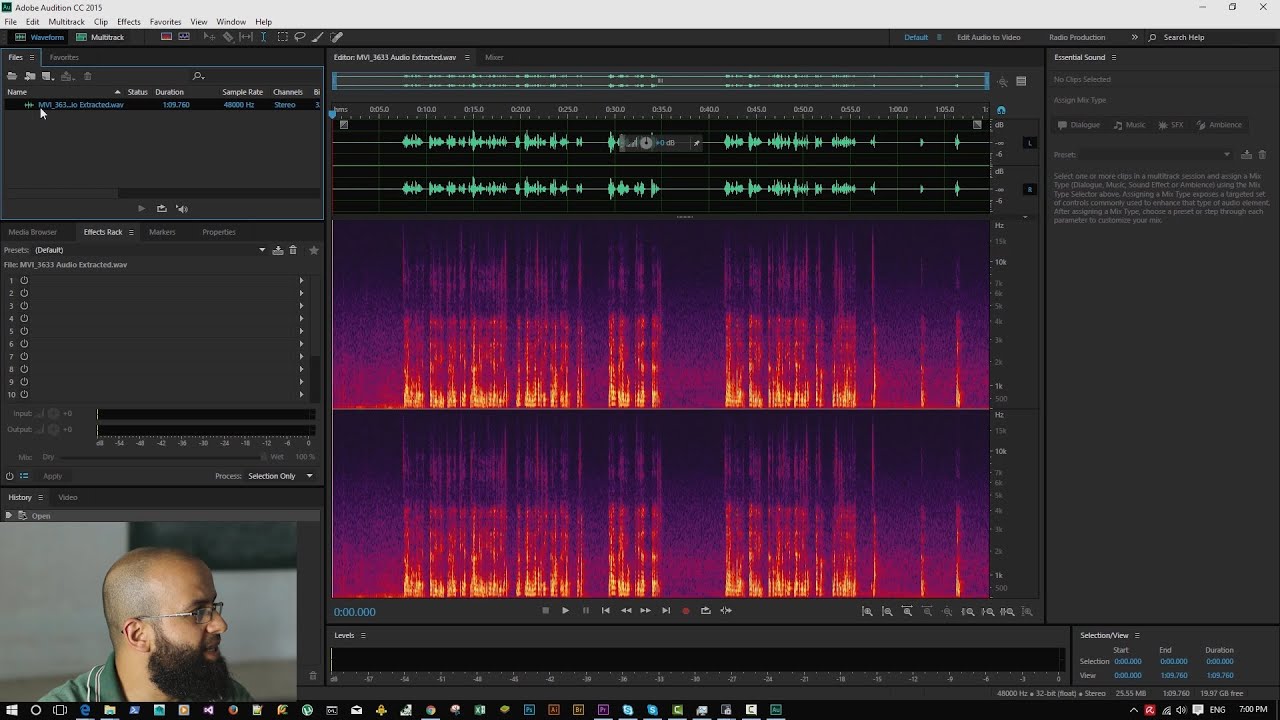 إزالة التشويش من الصوت - Adobe Premiere  & Audition to remove static noise